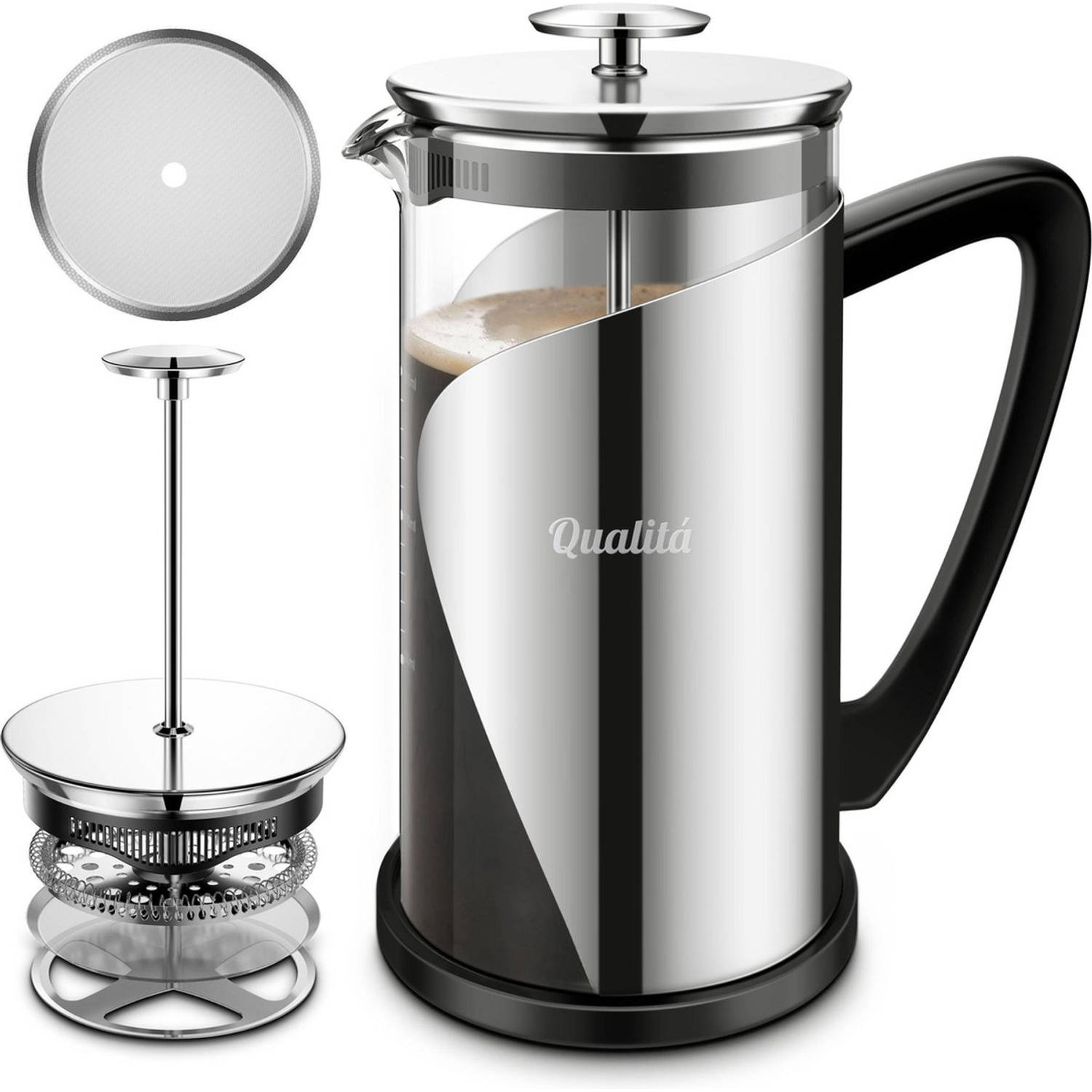 Qualitá French Press - Cafetiere - Koffiemaker - Franse Pers