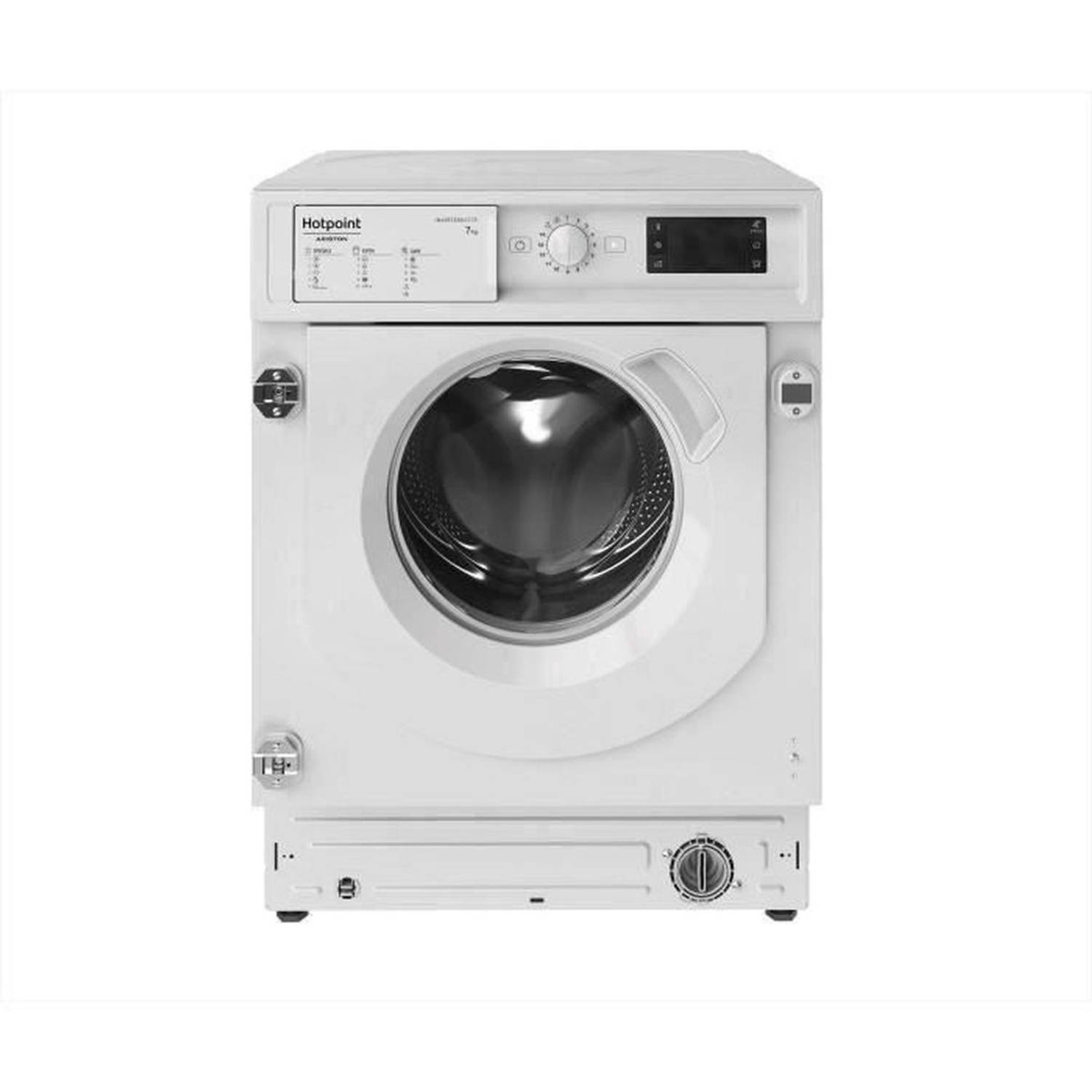 HOTPOINT inbouw patrijspoort wasmachine BIWMHG71483EU 7 kg Inductiemotor Breedte 60cm Klasse D 1400 