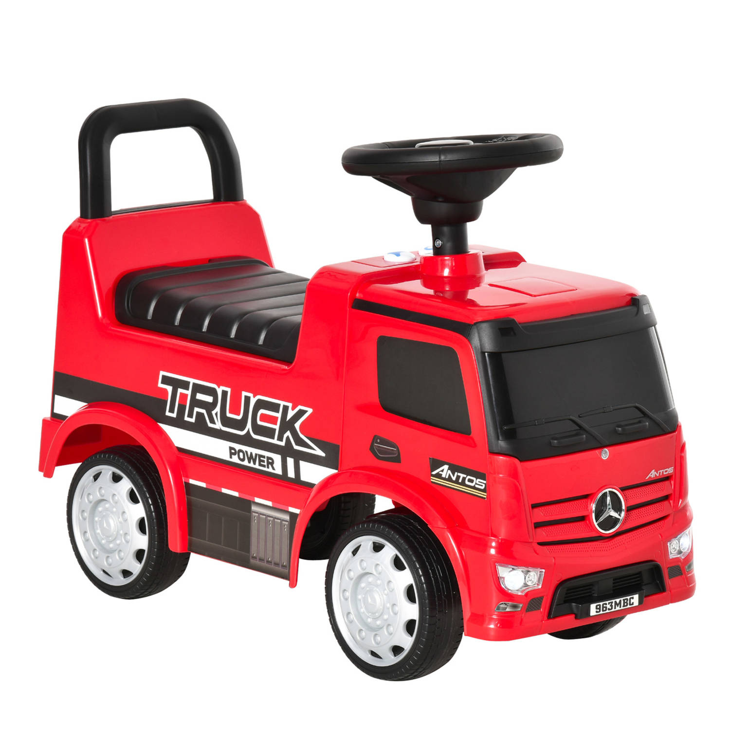 Loopwagen - Speelgoed 1 jaar - speelgoed jongens - Rood - 62,5 L x 28,5 x 45 H cm | Blokker