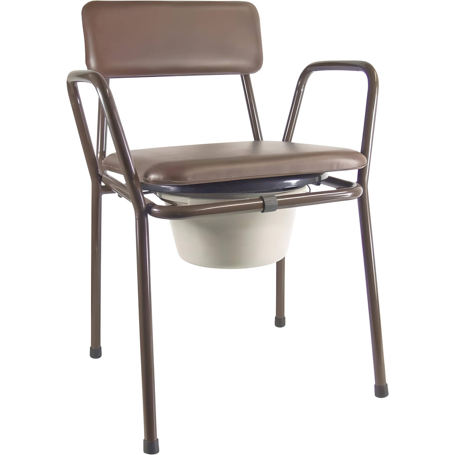 - Toiletstoel-po-stoel met extra anti-kras coating!