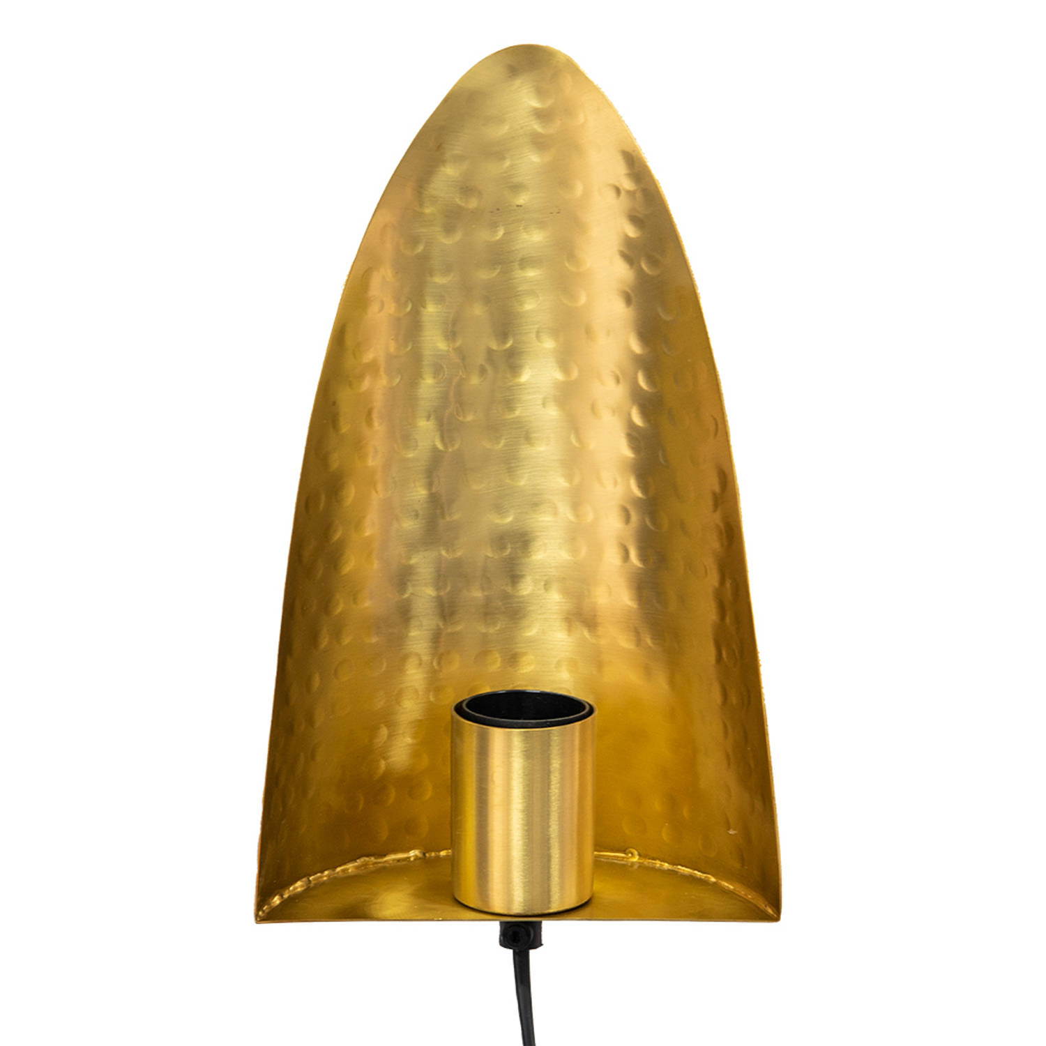 Clayre & Eef Wandlamp 16x7x25 cm Goudkleurig Metaal Muurlamp Goudkleurig Muurlamp