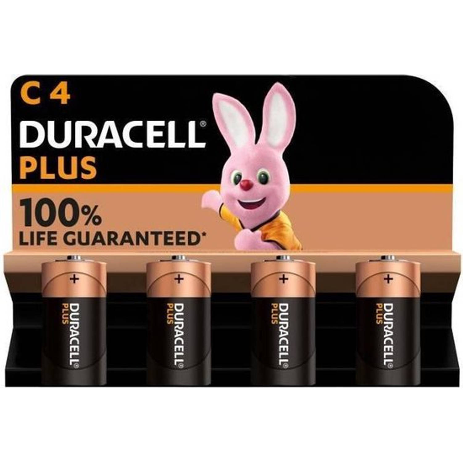 Duracell C plus - Batterij - K4 - Alkaline - 1.5 V - 4 stuks