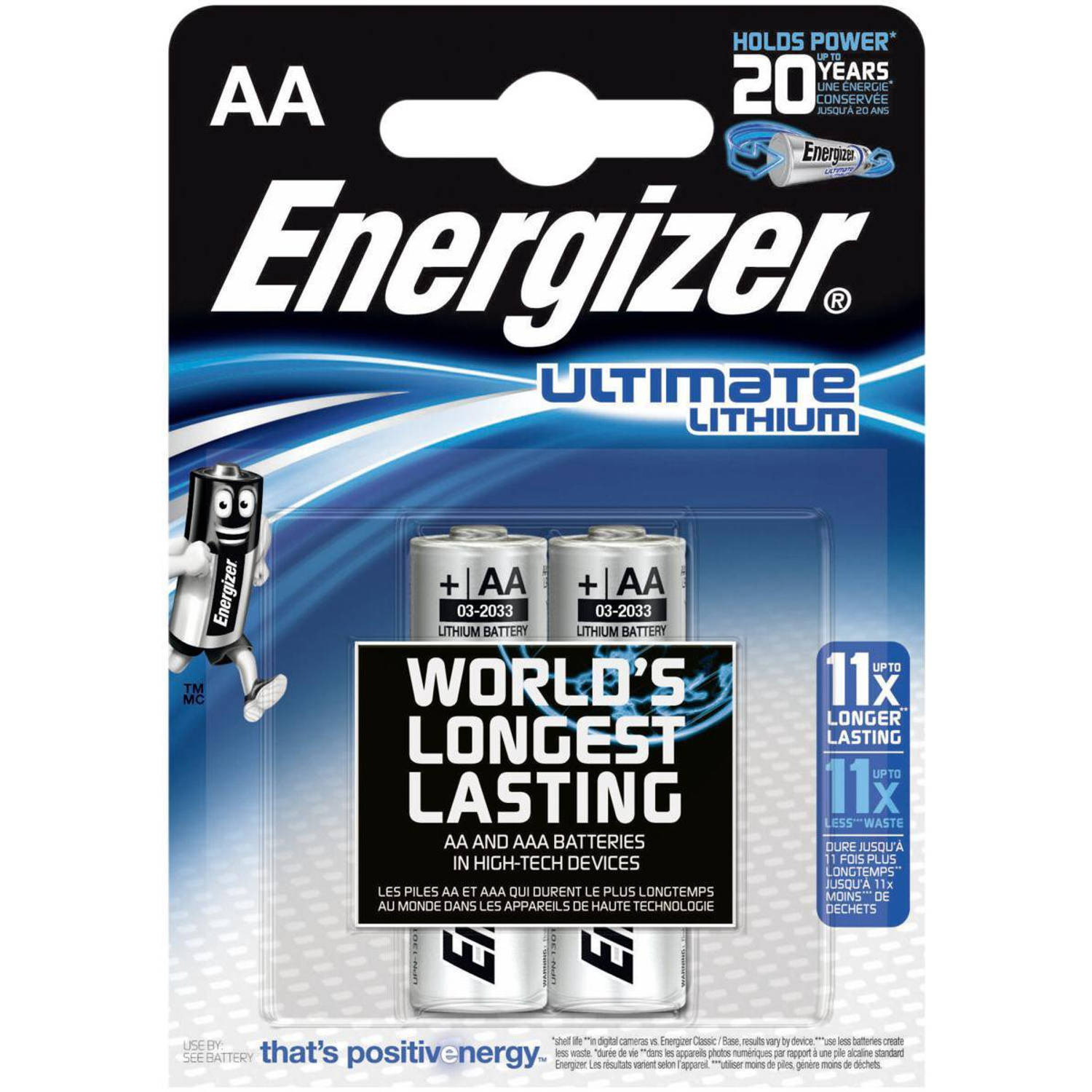 Energizer Batterij Ultimate Lithium Type-AA Penlite 1,5volt 4st