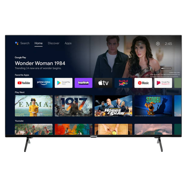 Medion X15027 - Android Smart TV - 125,7 cm - 50 inch - 4K QLED - Europees model