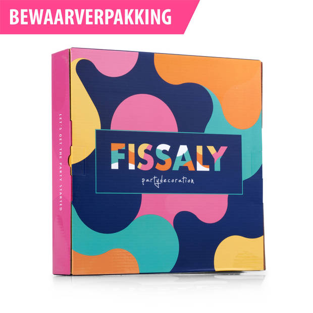 Fissaly® 20 Stuks Lampionnen Set Versiering Roze & Wit – Feest Decoratie – Verjaardag, Babyshower & Gender Reveal
