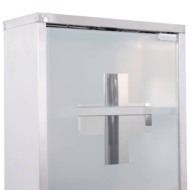 Medicijnkastje met spiegel - Kasten - Spiegelkast - RVS - B30 x D12 x H60 cm