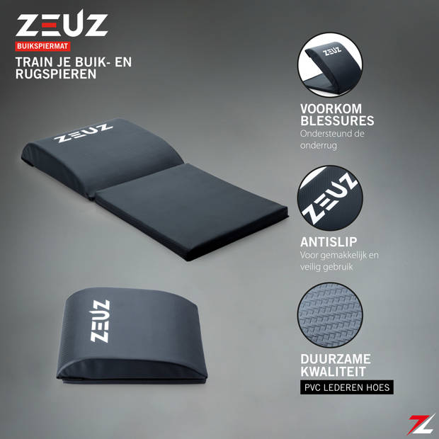 ZEUZ® Ab Mat & Sit Up Buikspiermat - Crossfit & Fitness – Buikspier Kussen