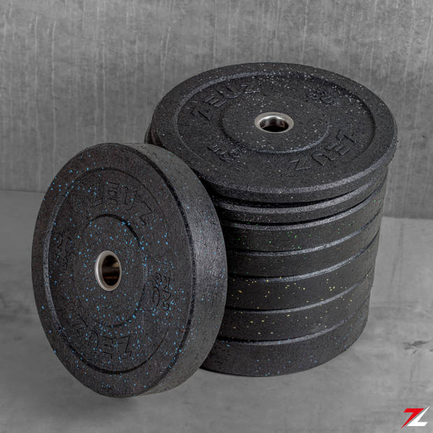 ZEUZ® 1 Stuk Halterschijf 20 KG – Gewichten Set – 20kg Bumper Plates – voor 50 mm Halter – Crossfit & Fitness