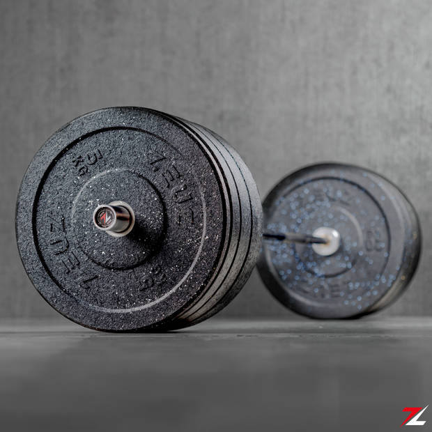 ZEUZ® 1 Stuk Halterschijf 15 KG – Gewichten Set – 15kg Bumper Plates – voor 50 mm Halter – Crossfit & Fitness