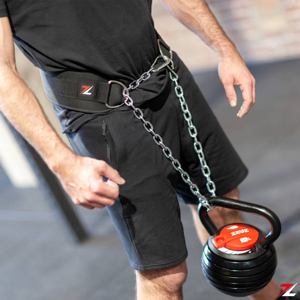 ZEUZ® Dip belt - Dipping Gordel & Gewicht Riem – Fitness, Crossfit & Calisthenics – Zwart