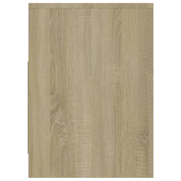 vidaXL Tv-meubel 102x37,5x52,5 cm bewerkt hout sonoma eikenkleurig