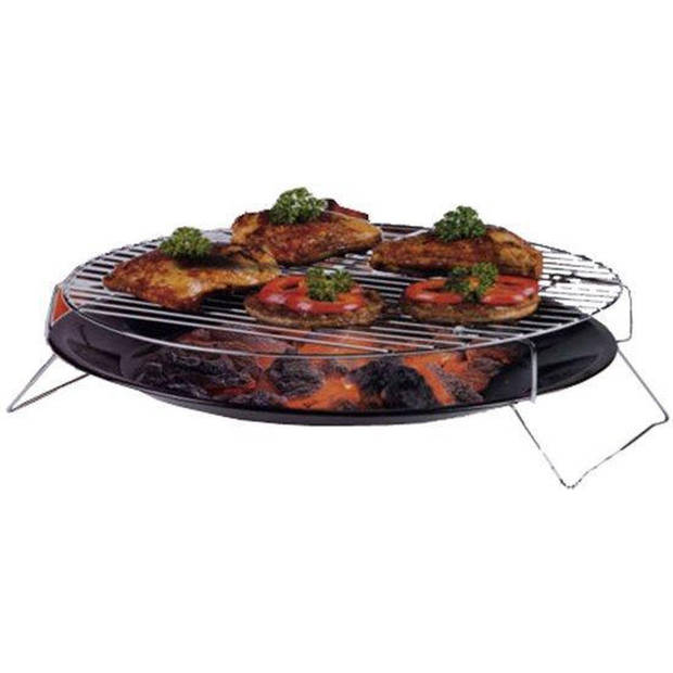 MaxxGarden Grill set - Barbecue schaal 36cm + GRATIS bbq tang 36cm
