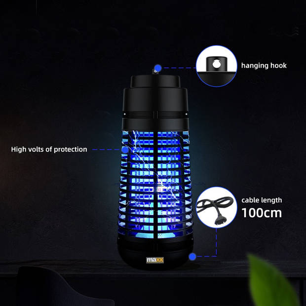 MaxxHome GH-6N LED Insectenlamp – Vliegenlamp – 6 Watt