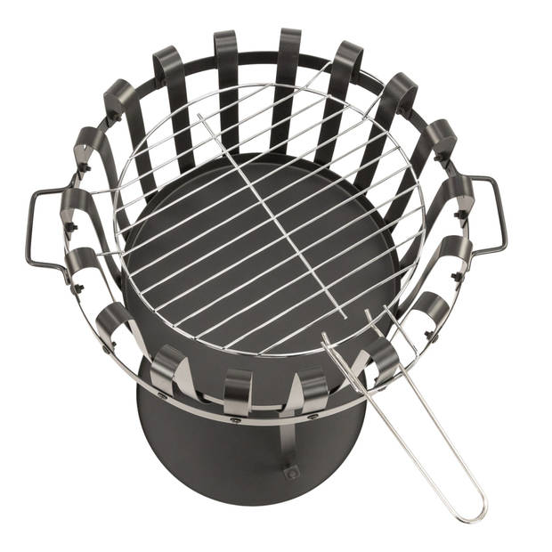MaxxGarden Vuurkorf - Barbecue - Ø 54 cm - Incl. grillrooster en bodemplaat