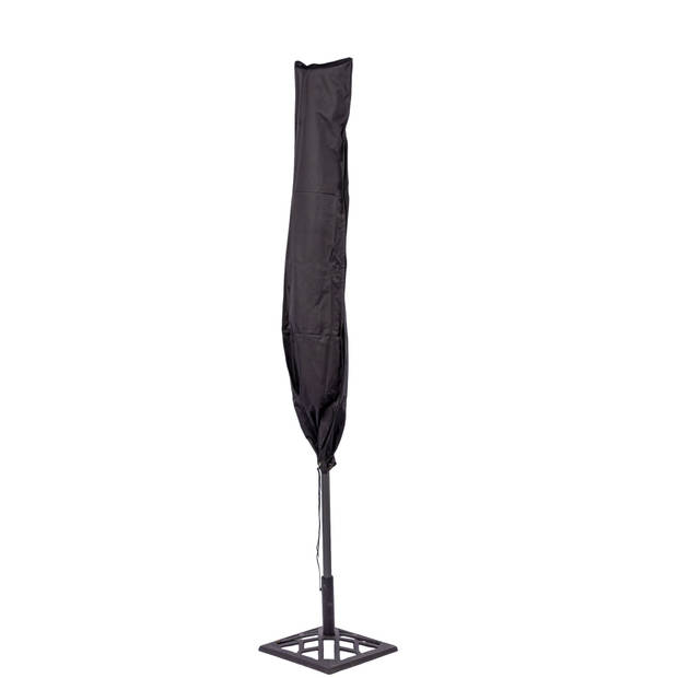 MaxxGarden Parasolhoes - staande stokparasol cover 600D - 175x28x50 cm - met Rits en Trekkoord - Zwart