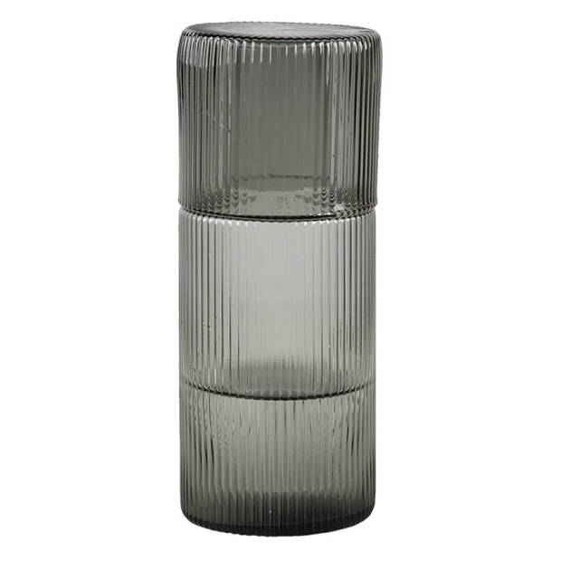 Clayre & Eef Transparente Karaf met glas Ø 7*18 cm 6GL3257