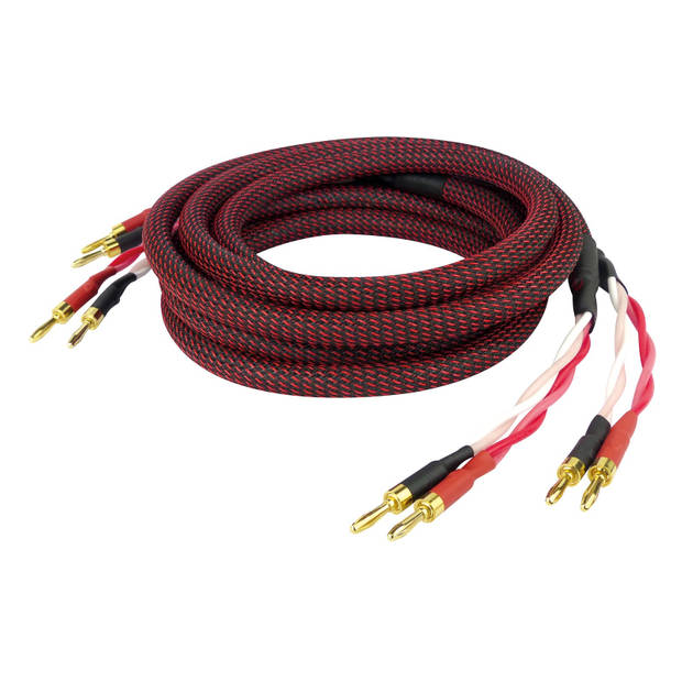 Dynavox High-End twisted Luidspreker kabel 2 meter 2 stuks