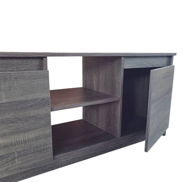 TV kast dressoir - tv meubel - 120 cm - bruin grijskleurig