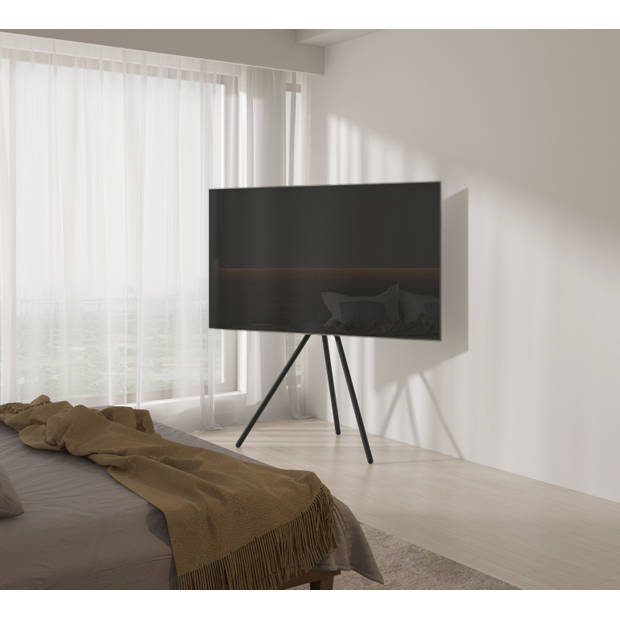 Tv standaard statief schilders ezel design studio - 134 cm hoog - tot 70 inch scherm