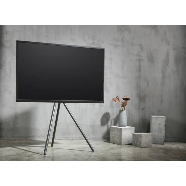Tv standaard statief schilders ezel design studio - 134 cm hoog - tot 70 inch scherm