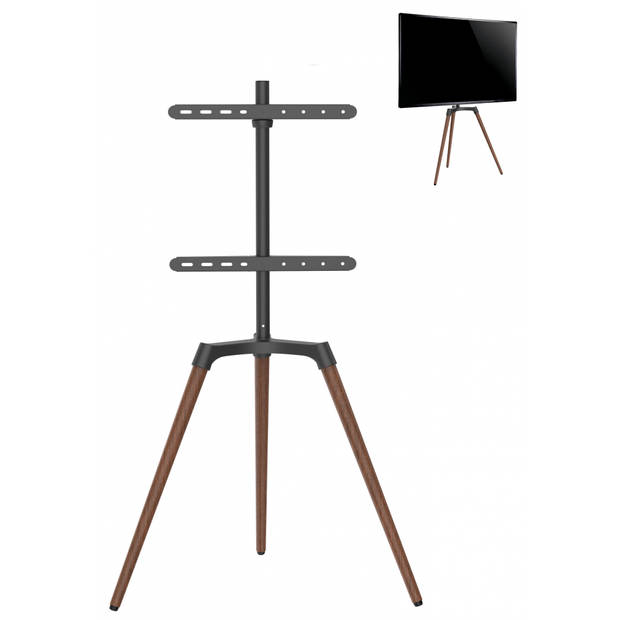 Tv beeldscherm standaard statief schildersezel design studio - draaibaar - tot 65 inch