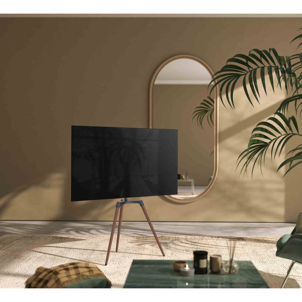 Tv beeldscherm standaard statief schildersezel design studio - draaibaar - tot 65 inch