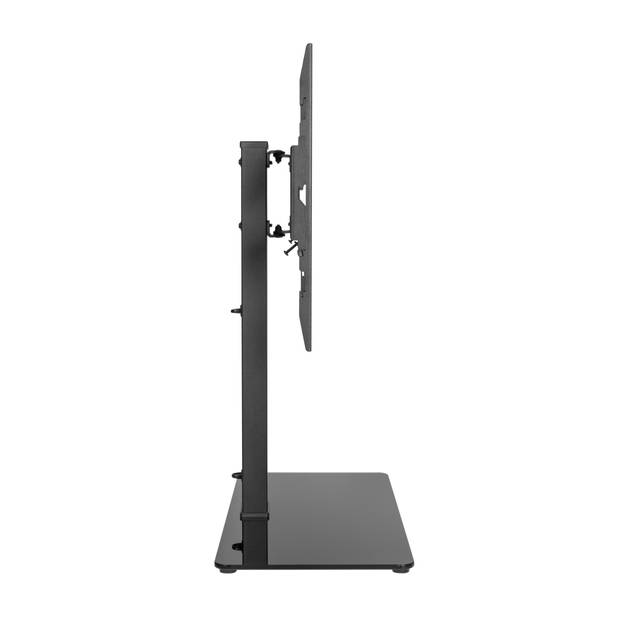 TV standaard - tv statief - tv voet - tafelmodel - draaibaar - hoogte verstelbaar 67 cm tot 79 cm