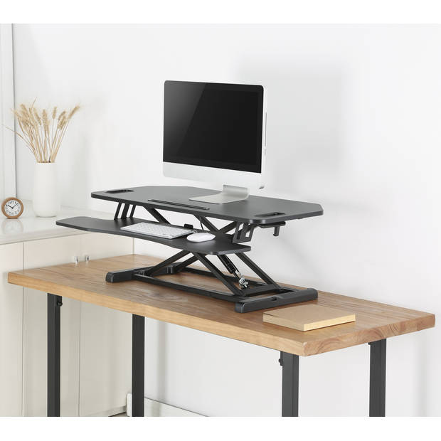 Bureau verhoger zit sta werkplek - ergonomisch hoogte verstelbaar bureau - 95 cm breed