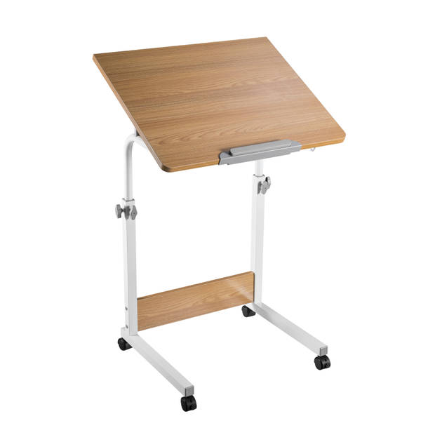 Laptoptafel verrijdbaar bureau - lessenaar - hoogte verstelbaar 68 - 96 cm