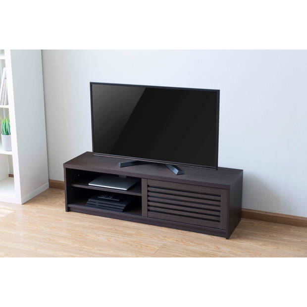 TV kast dressoir modern - TV meubel - louvre schuifdeuren - 120 cm breed