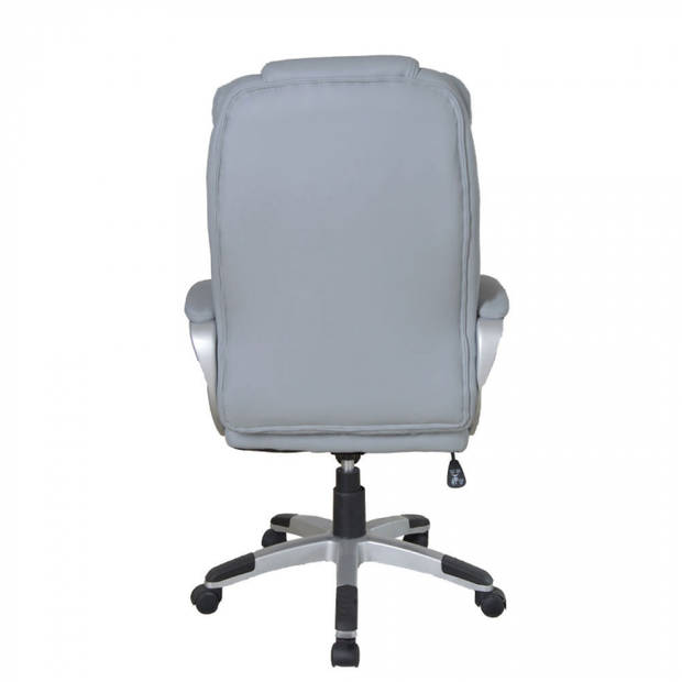 Bureaustoel - directiestoel - ergonomisch verstelbaar - extra dikke vulling - grijs