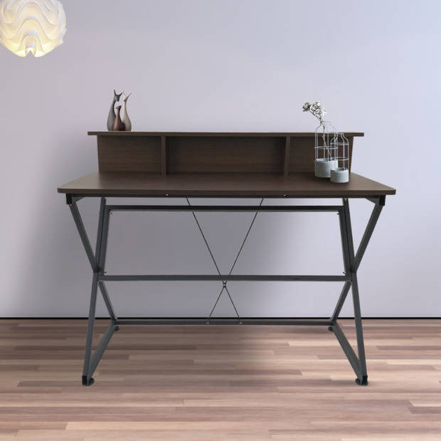 Bureau tafel computer laptop Stoer - industrieel vintage stijl - 110 cm breed