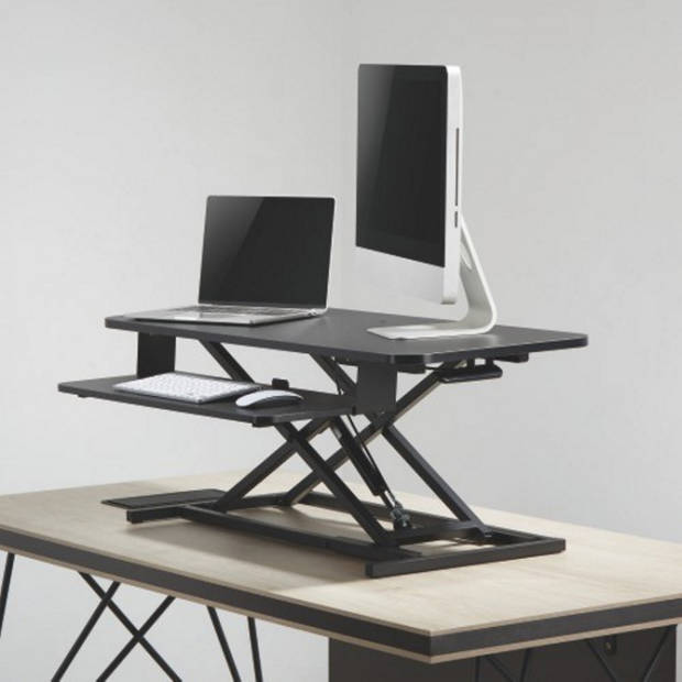 Zit sta bureau verhoger ergonomisch - werkstation hoogte verstelbaar - 95 cm breed