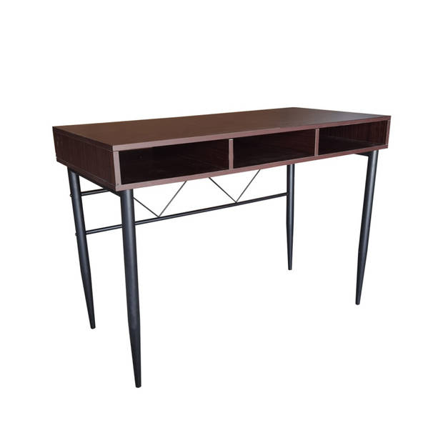 Bureau Stoer - sidetable hal of gang - industrieel vintage stijl - donkerbruin