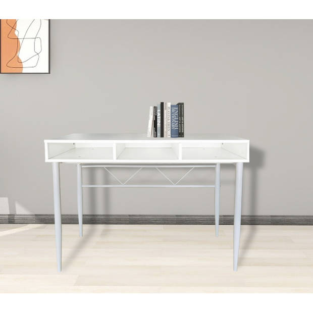 Bureau Stoer - sidetable hal of gang - industrieel moderne stijl - wit