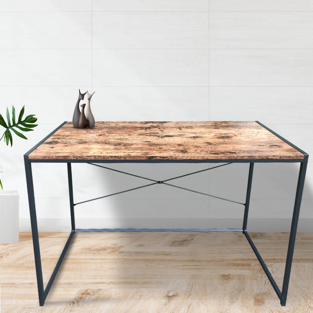 Bureau Stoer - laptoptafel - computertafel - sidetable - industrieel design - 100 cm breed