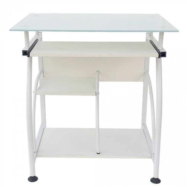 Bureau laptop computertafel - ruimtebesparend - 70 cm x 50 cm - wit