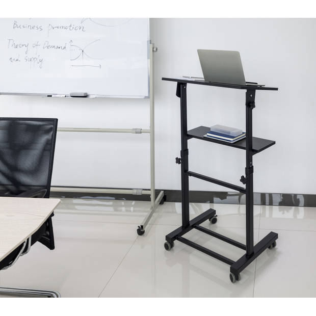Lessenaar lectern - presentatie meubel - verrijdbaar - hoogte verstelbaar