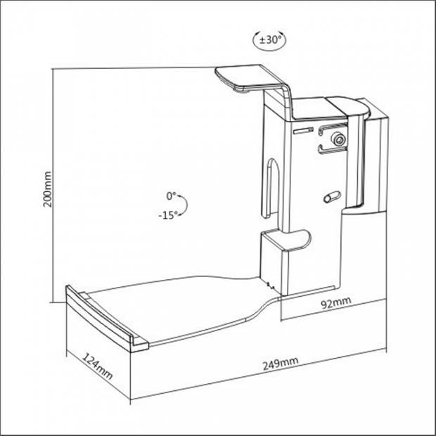 Speakerstandaard compatibel met Sonos® Play: 5 en Sonos® Five wandbevestiging