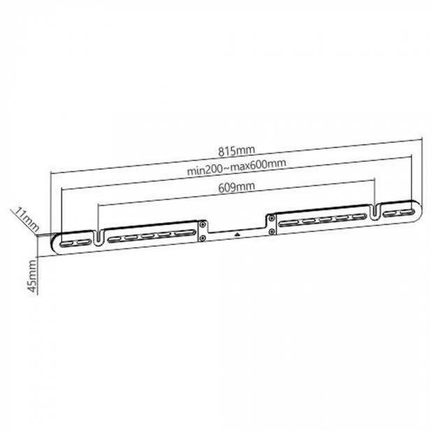 Wandbeugel compatibel met Sonos® Arc soundbar - muurbevestiging