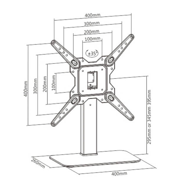 TV standaard - tv statief - tafelmodel - draaibaar