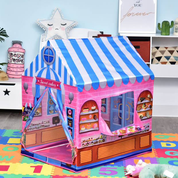 Speeltent winkeltje - Speelgoed - Speelgoed vanaf 3 jaar - Speelhuisje - Tenten - Polyester - 93 x 69 x 103 cm