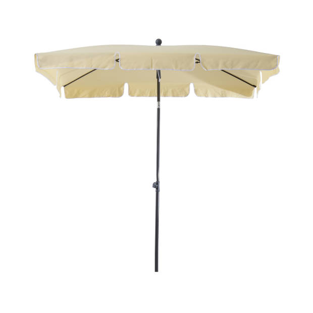 Zonnescherm - Parasol - Balkon Parasol - Rechthoek - Knikbaar - 200 x 125 cm - Creme