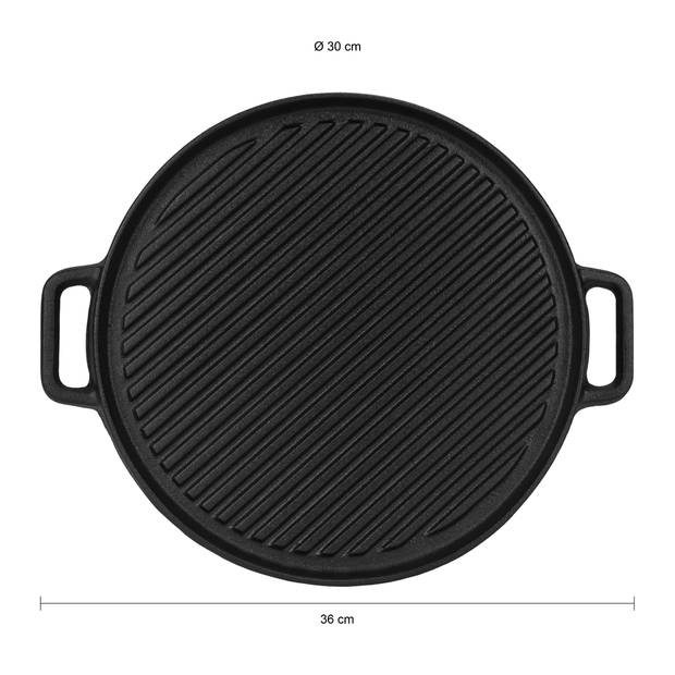 Krumble BBQ grillplaat - Zwart