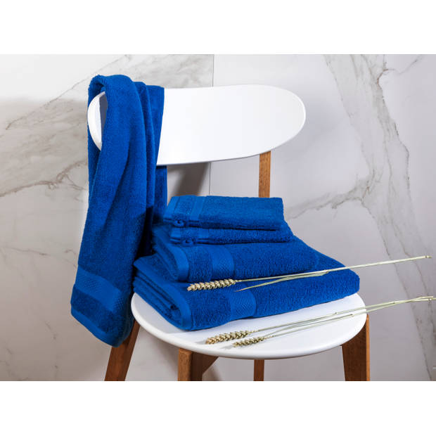 Handdoek Hotel Collectie - 6 stuks - 70x140 - klassiek blauw