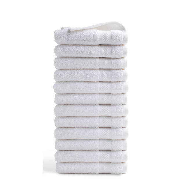 Handdoek Hotel Collectie - 12 stuks - 50x100 - wit