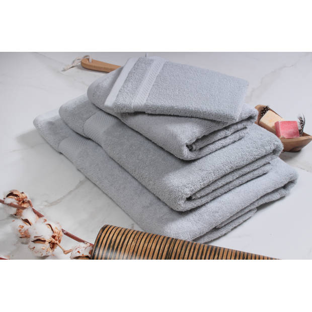 Handdoek Hotel Collectie - 12 stuks - 50x100 - licht grijs