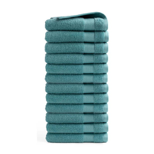 Handdoek Hotel Collectie - 12 stuks - 50x100 - denim blauw