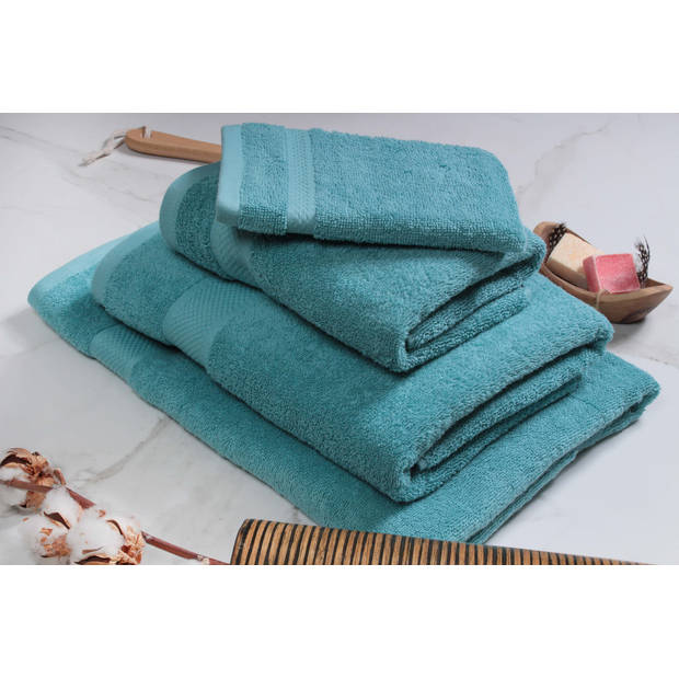 Handdoek Hotel Collectie - 12 stuks - 50x100 - denim blauw