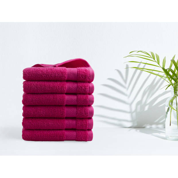 Katoenen handdoek - 3 stuks - 50x100 - roze